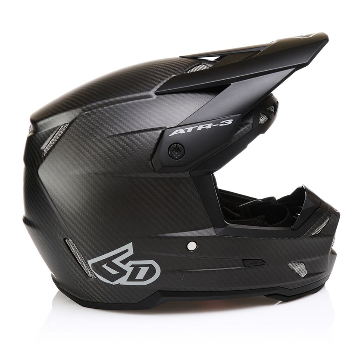 6D Helmet ATR-3 Solid Matte Black FIM, M