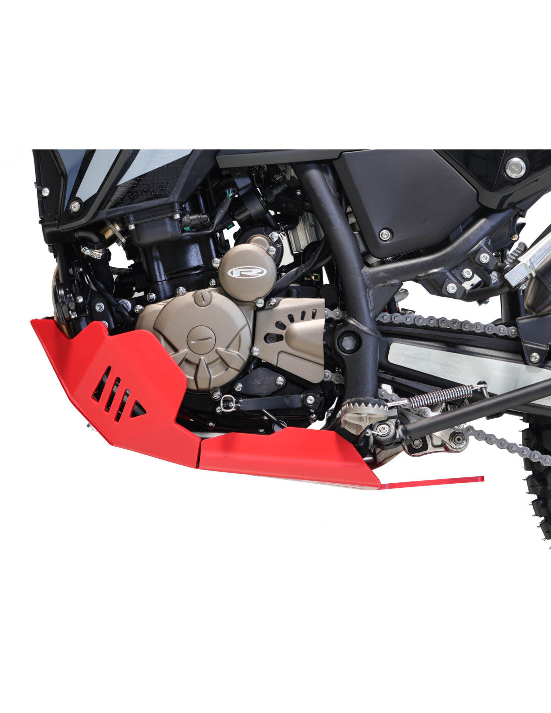 AXP Adventure Skid Plate HDPE 8mm Red Rieju Aventura Rally 307 25-