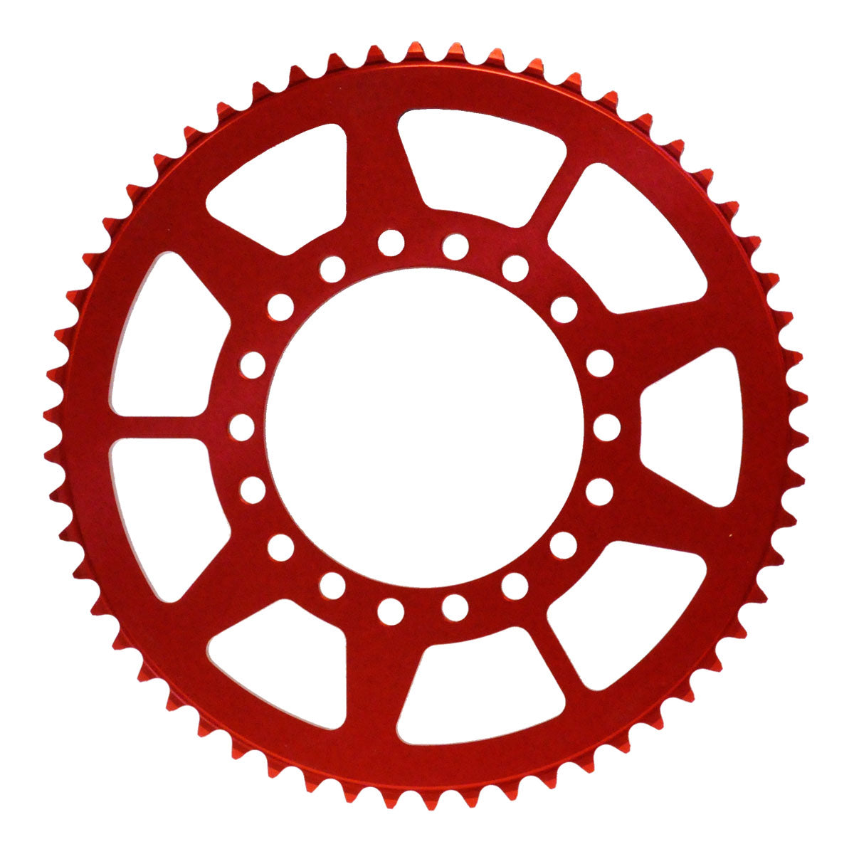 Forte Bakdrev 65 tänder (420) Ø100mm Röd Alu. Fantic 50cc 07-19