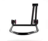 BIHR Home Track Right Single Arm Paddock Stand Matt Black Pink Wheels