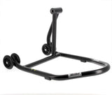 BIHR Home Track Right Single Arm Paddock Stand Matt Black Black Wheels