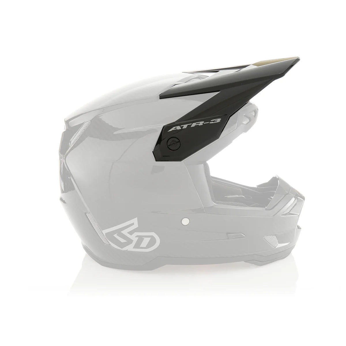 6D Helmet ATR-3 Visor Solid Gloss Black