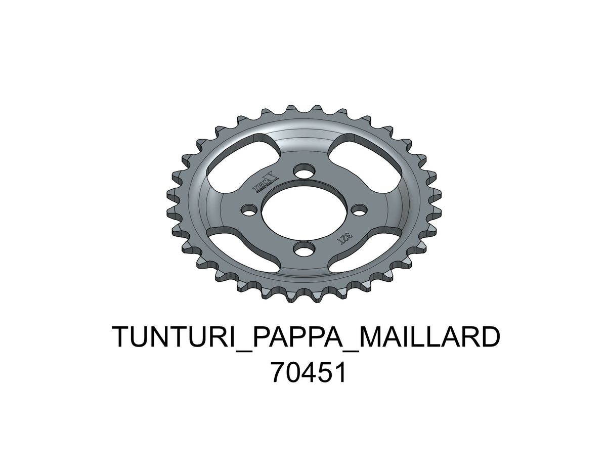 Tec-X Bakdrev 32 tänder (415) Tunturi Pappa - Maillard