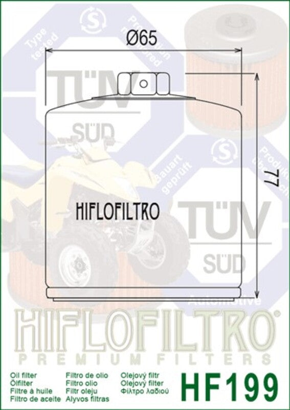HIFLOFILTRO Oil Filter - HF199