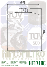 HIFLOFILTRO Performance Oil Filter Chrome - HF171CRC