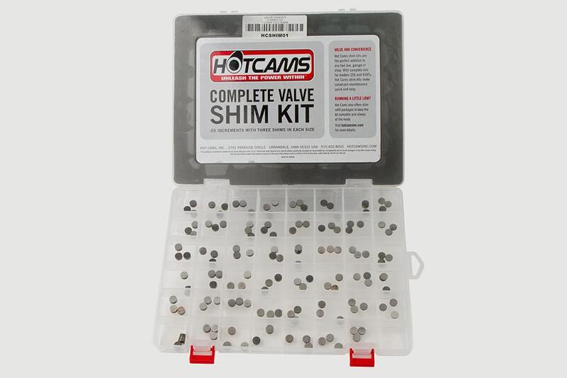HOT CAMS Valve Shims box Ø7,48x1.20 to Ø7,48x3.50mm (each size x3)
