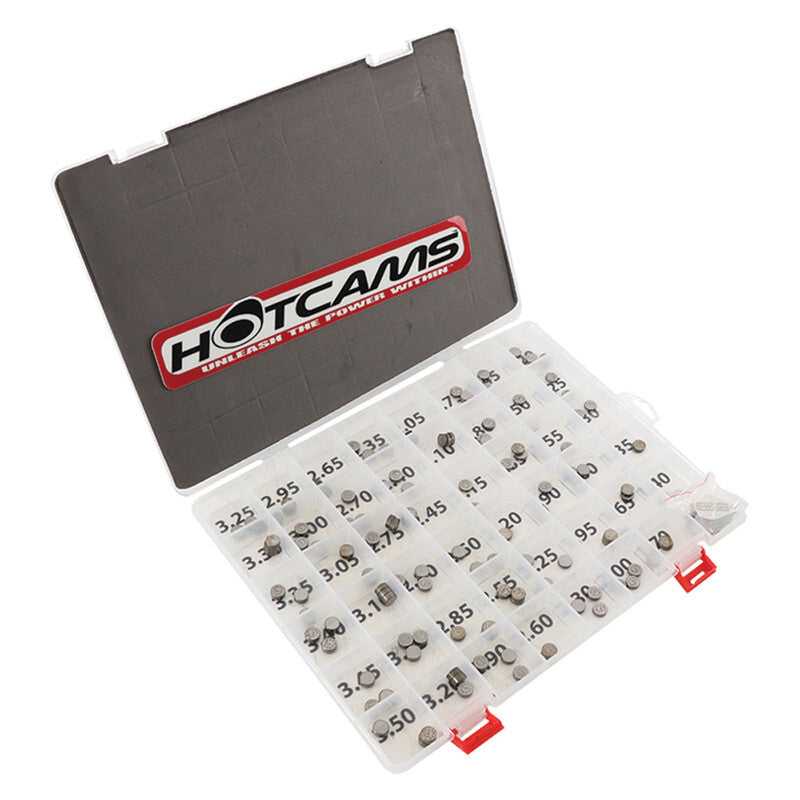 HOT CAMS Valve Shims box Ø7,48x1.20 to Ø7,48x3.50mm (each size x3)