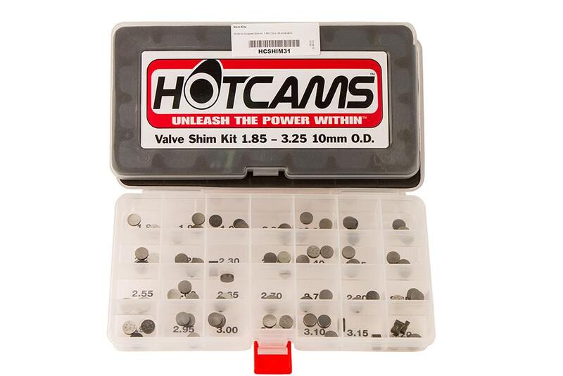 HOT CAMS Valve Shims box Ø10,0x1.85 to 3.25mm - (each size x3)