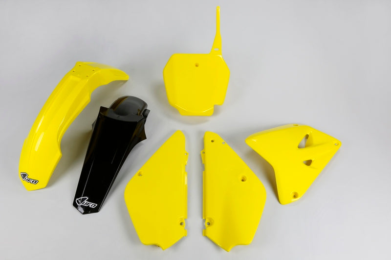 UFO Restyled Plastic Kit OEM Color (2016) Yellow/Black Suzuki RM85