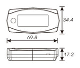 Koso Mini Style universal hours counter and rev counter