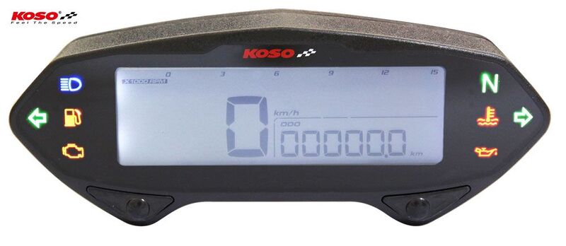 KOSO DB-01RN Multi-Function Meter LCD Black
