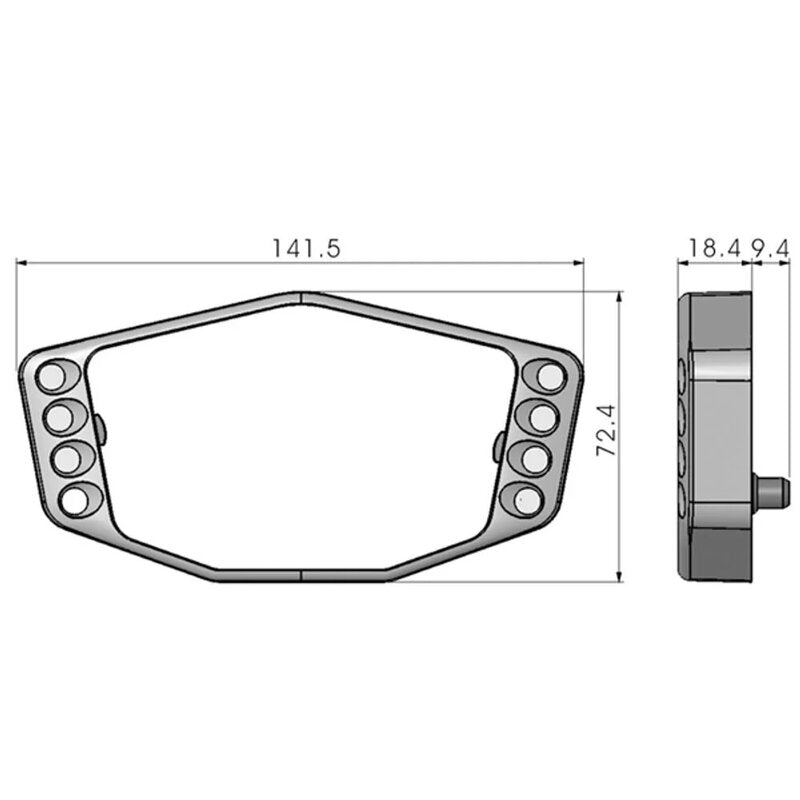 KOSO DB02 / DB02R Frame + Meter Lights Kit
