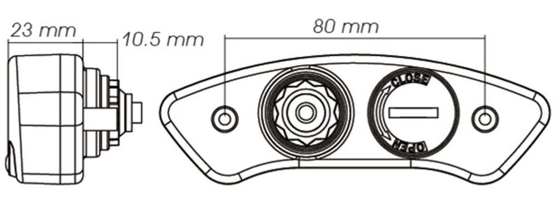 KOSO Speedometer DB EX-02 ABE