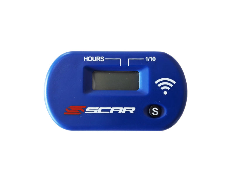 SCAR Hour-meter without Wire Velcro Fixing Blue
