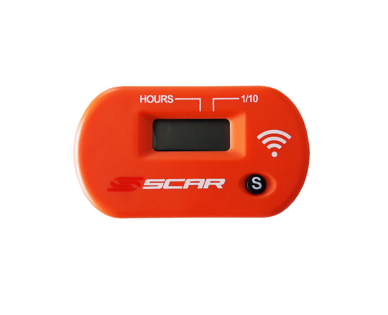 SCAR Hour-meter without Wire Velcro Fixing Orange