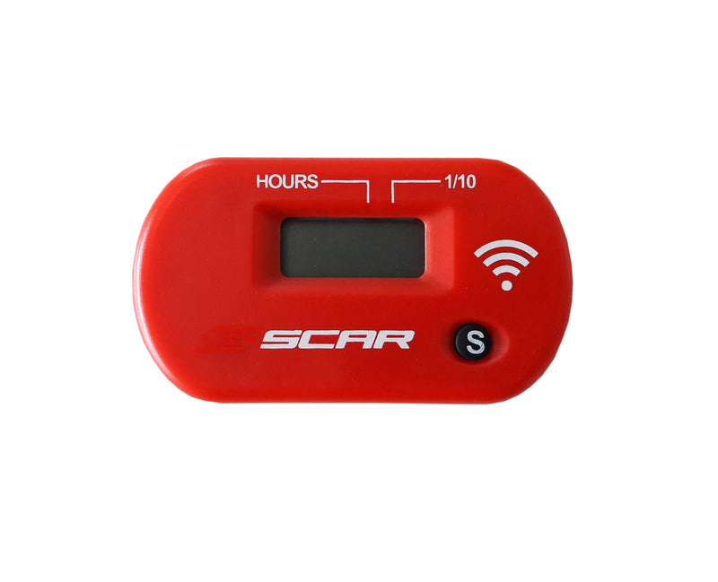 SCAR Hour-meter without Wire Velcro Fixing Red