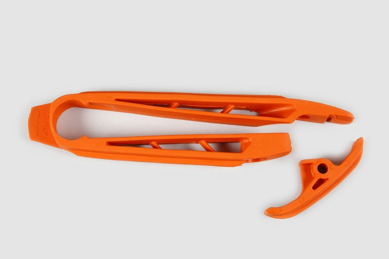 UFO Chain Slider + Lower Chain Sliding Piece Kit Orange KTM