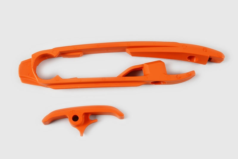UFO Chain Slider + Lower Chain Sliding Piece Kit Orange KTM