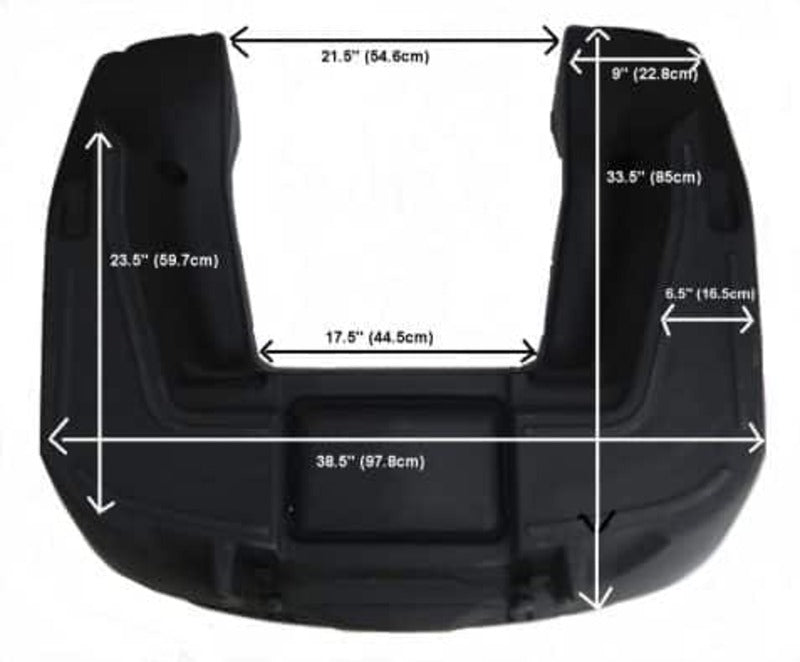 ART Touring Rear ATV Cargo Box Black 125L