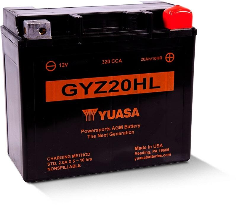 YUASA Battery Maintenance Free Factory Activated - GYZ20HL