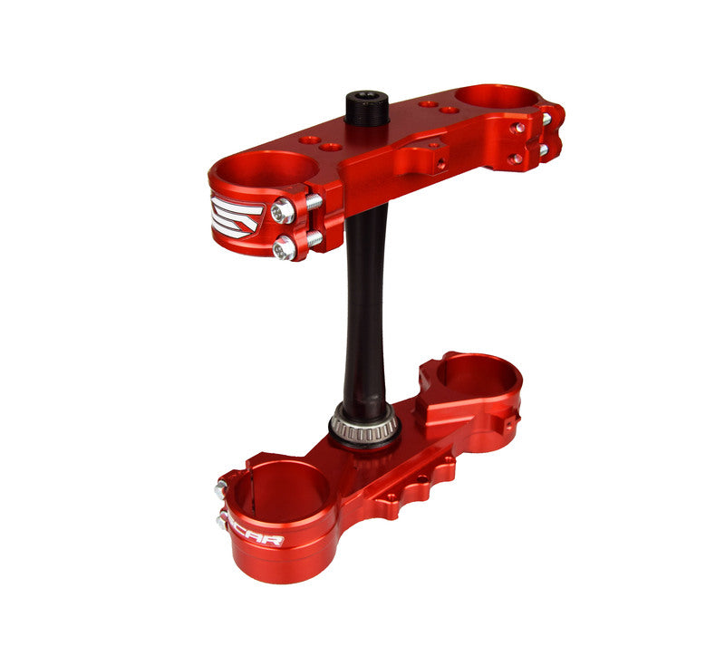 SCAR Triple Clamp Offset 22mm Red