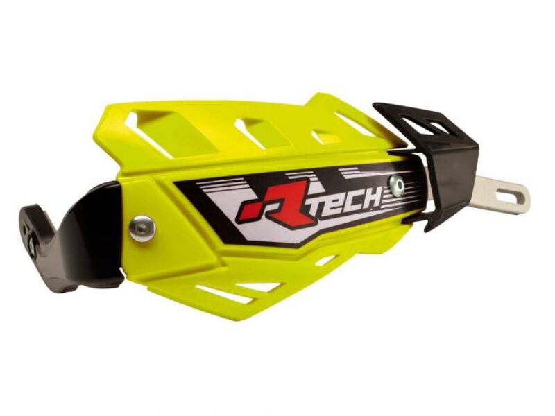 RACETECH FLX Full Protection Handguard Fluo Yellow w/ Aluminium Bar