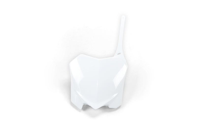 UFO Front Number Plate White Honda CRF250R/450R
