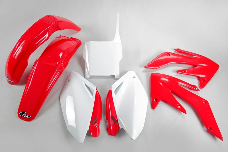 UFO Plastic Kit OEM Color Red/White Honda CRF250R