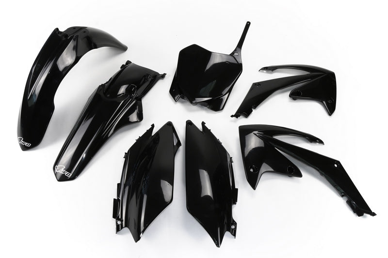 UFO Plastic Kit Black Honda CR250R/450R
