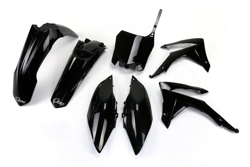 UFO Plastic Kit Black Honda CRF250R/450R