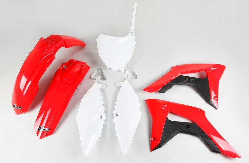 UFO Plastic Kit OEM Color (2017) Red/Black/White Honda CRF450R