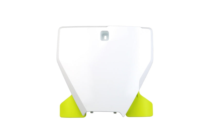 UFO Front Number Plate White/Black Husqvarna TC/FC
