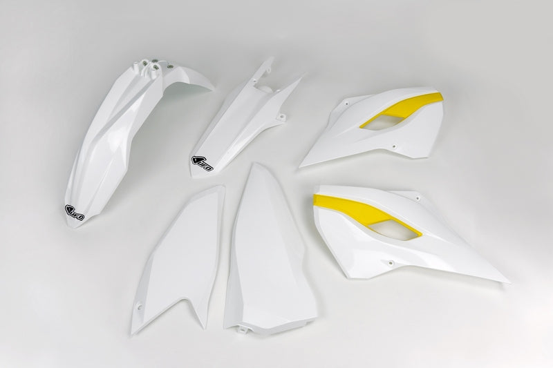 UFO Plastic Kit OEM Color (2015) White/Yellow KHusqvarnaTM