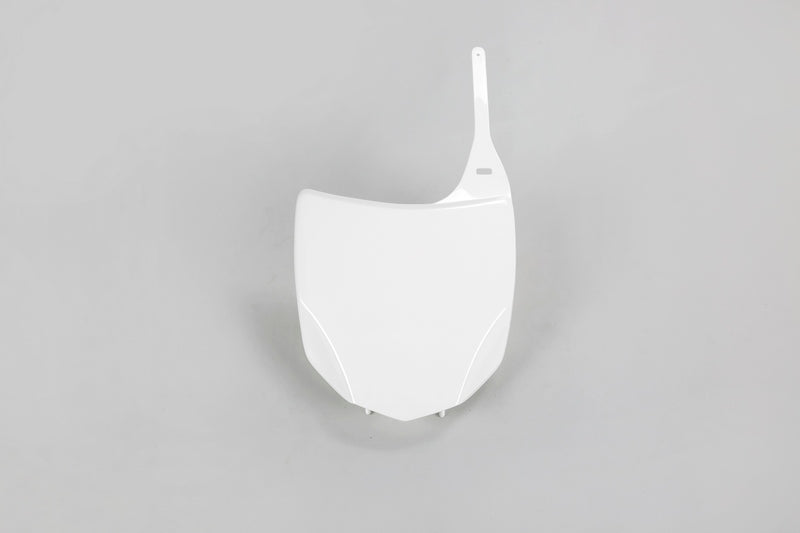 UFO Front Number Plate White Kawasaki KX450F
