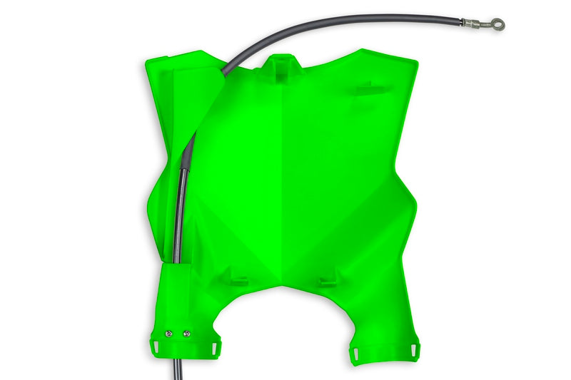 UFO Stadium Front Number Plate Neon Green Kawasaki KX250/450F