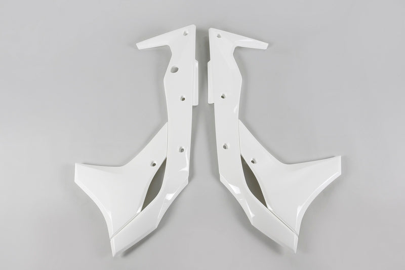 UFO Radiator Covers White Kawasaki KX250F