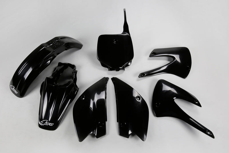 UFO Plastic Kit Black Kawasaki KX86