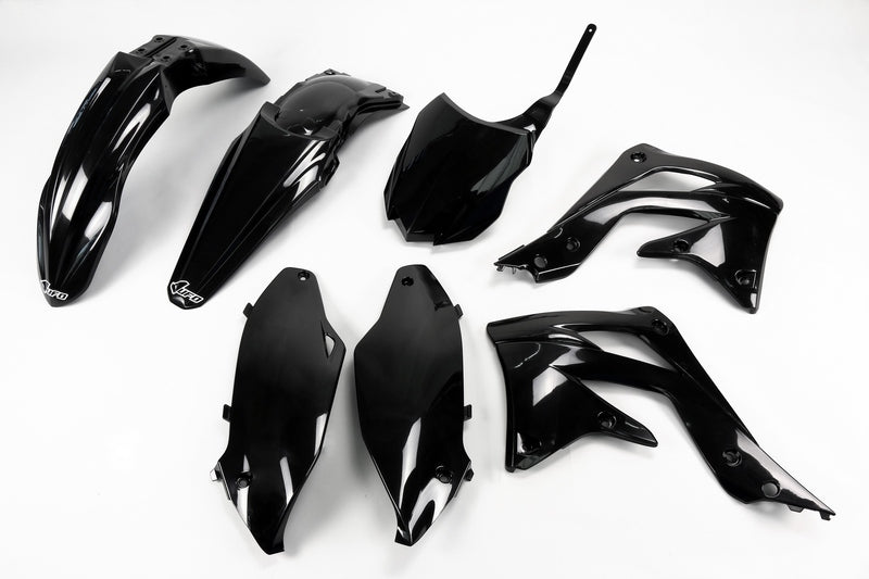 UFO Plastic Kit Black Kawasaki KX450F