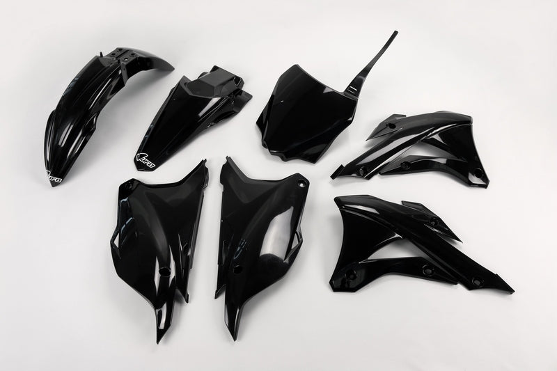 UFO Plastic Kit Black Kawasaki KX85