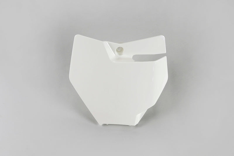 UFO Front Number Plate White KTM SX85