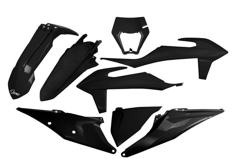 UFO Plastic Kit Black KTM EXC/EXC-F