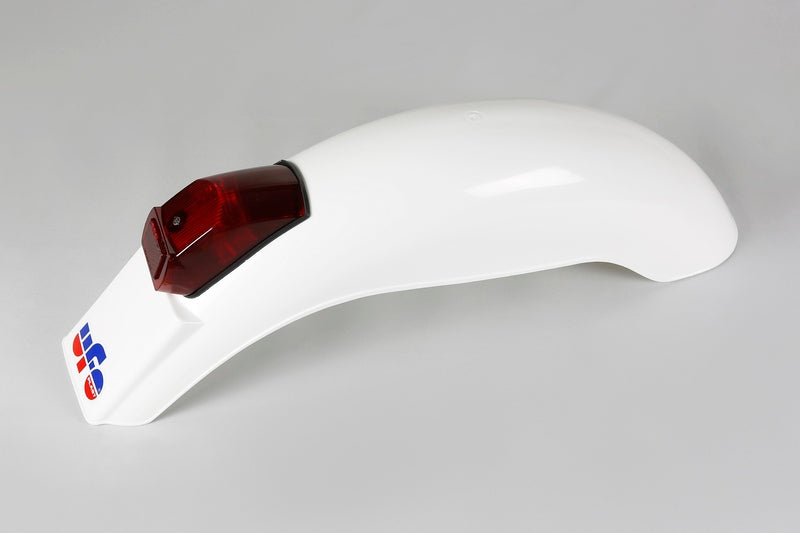 UFO Enduro Rear Fender + Light White