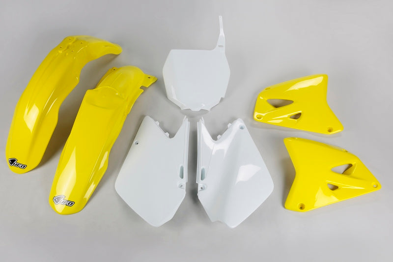 UFO Plastic Kit OEM Color Yellow/White Suzuki RM125/250