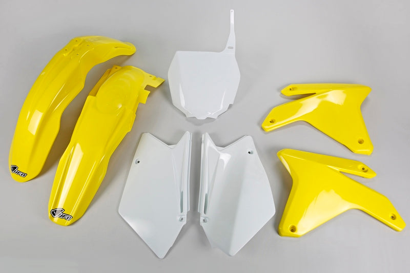 UFO Plastic Kit OEM Color Yellow/White Suzuki RM-Z450