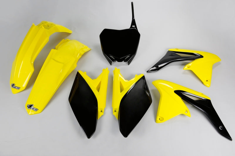 UFO Plastic Kit OEM Color Yellow/Black Suzuki RM-Z250