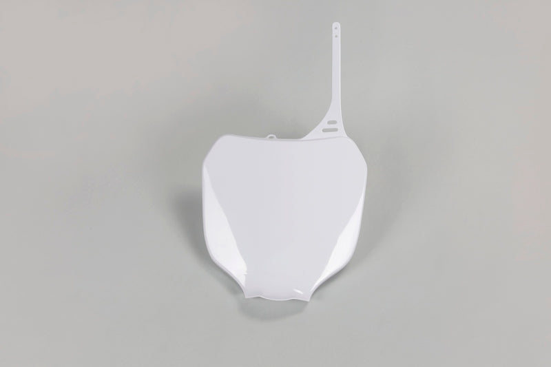 UFO Front Number Plate White Yamaha