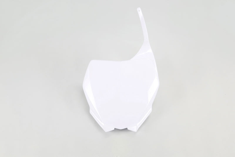 UFO Front Number Plate White Yamaha