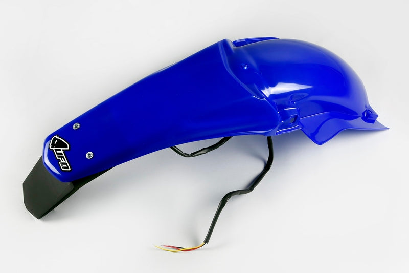 UFO Rear Fender + Licence Plate Holder /w Light Reflex Blue Yamaha WR450F/250F
