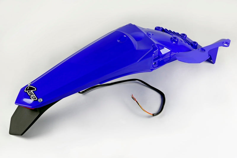UFO Rear Fender + License Plate Holder /w Light Blue Yamaha WR250F