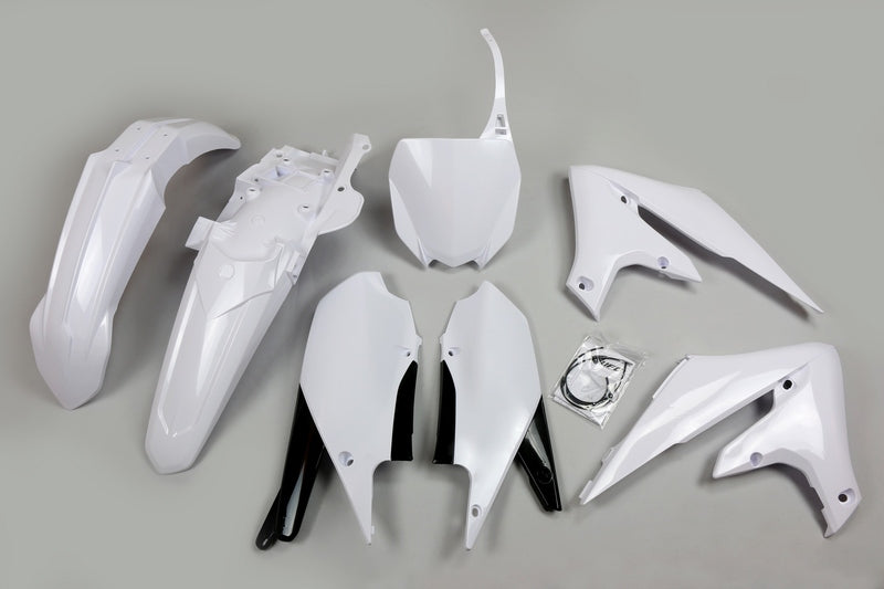UFO Plastic Kit White Yamaha YZ450F